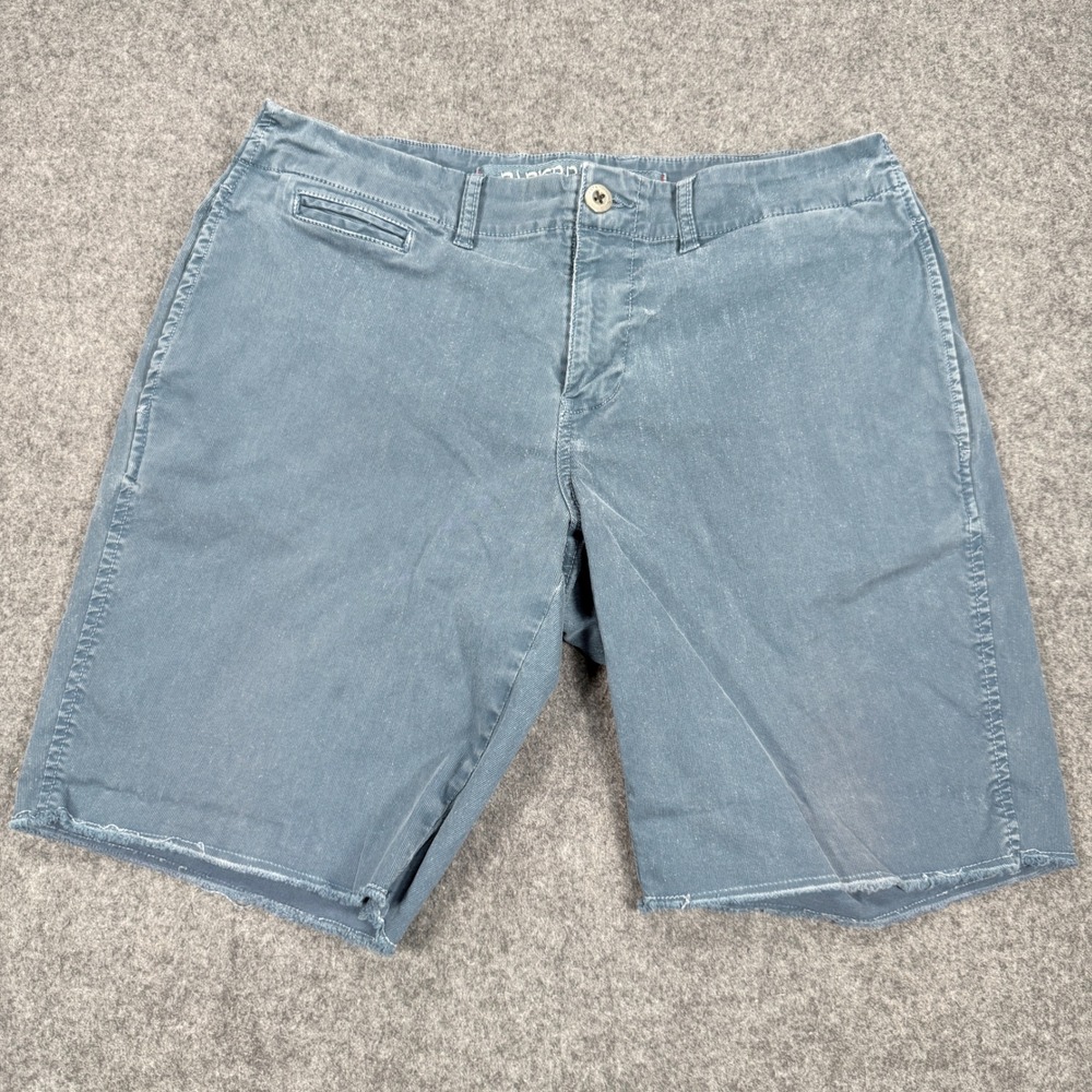 Paperbacks Mens Corduroy Shorts Blue Raw Hem Vintage Wash Size 32
